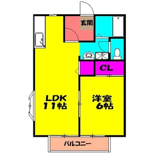 サンヒルズガーデンC【1階】の間取り