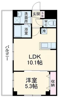 プロライズコート弐番館【4階】の間取り
