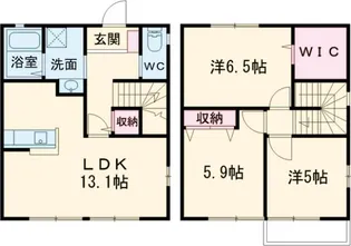 シャングリラA【101号室】の間取り