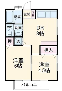 片瀬コーポ【2階】の間取り