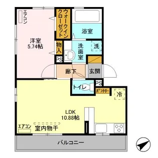 グランツ・シャルロッテ【2階】の間取り