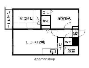 ソシアルコート伏見【405号室】の間取り