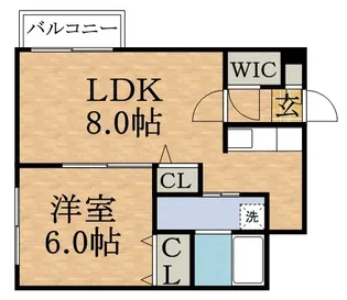 モンテリブロ札幌東【302号室】の間取り
