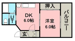 センタービル【801号室】の間取り