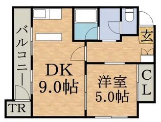 リベルティ大通【602号室】の間取り