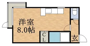 クルーズハウス南4条【101号室】の間取り