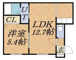 グランメール幌西A【201号室】の間取り