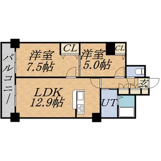 PRIME URBAN札幌 RIVER FRONT【00305号室】の間取り