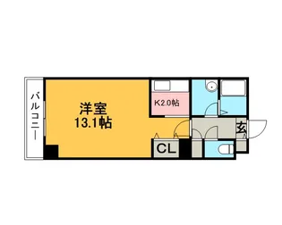 ビッグパレス南6条【5階】の間取り