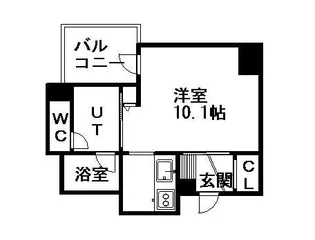 レジディア南一条イースト【1501号室】の間取り