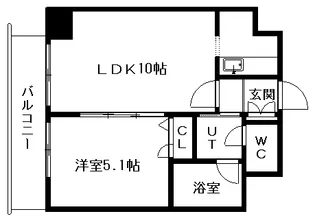 MS SANTAFE【202号室】の間取り