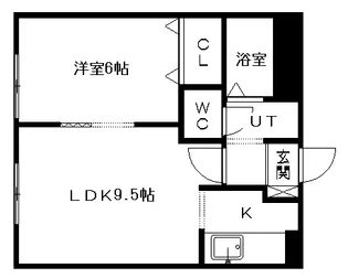CENTRAL6【103号室】の間取り