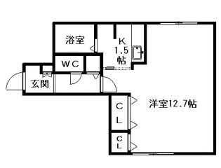 MODULOR南円山【00307号室】の間取り