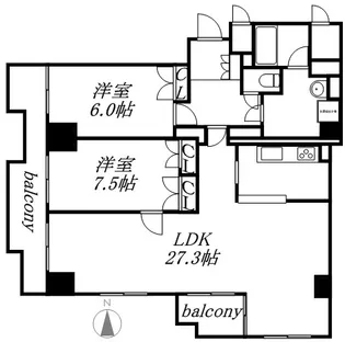 リージェントブランドビル【0603号室】の間取り