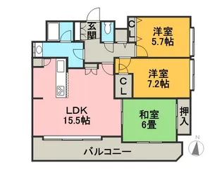 アルス伏見【8階】の間取り