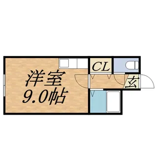 アスターMS Ⅰ【202号室】の間取り