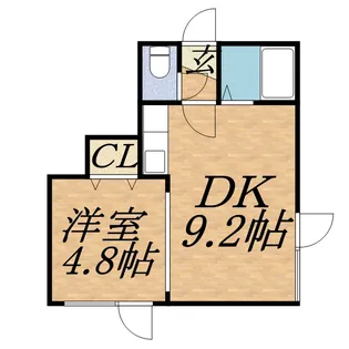 キラメック円山表参道Ⅱ【302号室】の間取り