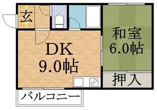 クレセントハウスB棟【102号室】の間取り
