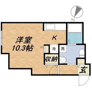 PRESTIGE SAPPORO【4階】の間取り