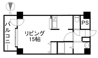 内山ビル【802号室】の間取り