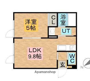 宮の森テラス【3階】の間取り