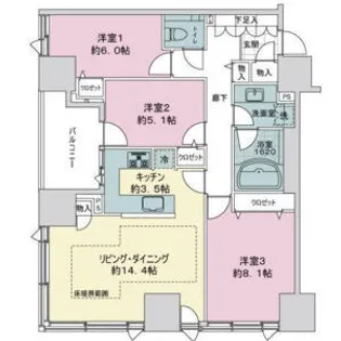 シティータワー札幌大通【3階】の間取り