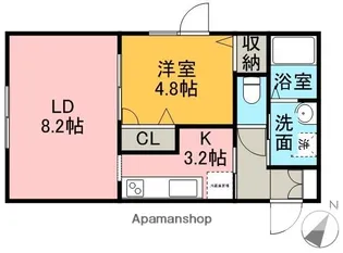 北海道札幌市中央区宮の森一条10丁目【アパート】の間取り