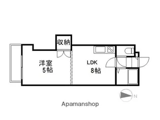 ブルームハイツ中央【406号室】の間取り