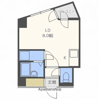 北海道札幌市中央区大通西26丁目【マンション】の間取り