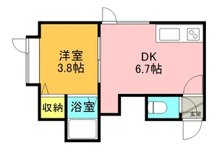 フローレス円山【203号室】の間取り