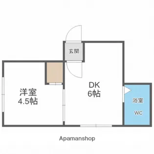 ロミ円山【15号室】の間取り