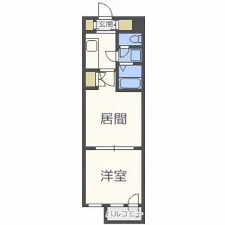 北海道札幌市中央区北十三条西16丁目【マンション】の間取り