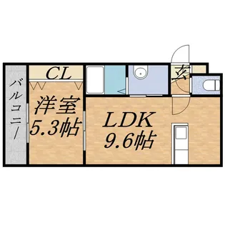 エヴァンスコート南円山【2階】の間取り