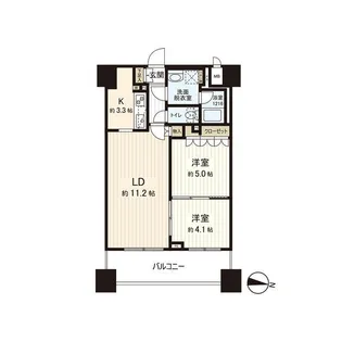 パークアクシス札幌植物園前【14階】の間取り