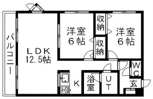 アーバンコートS20【303号室】の間取り