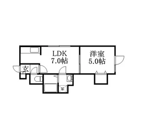 グッドライト白石【2階】の間取り
