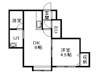 アイコートN8【106号室】の間取り