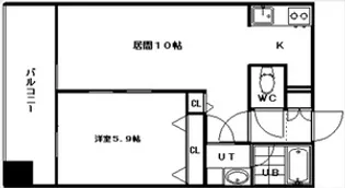 グランカーサ南13条【00405号室】の間取り