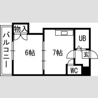 札幌JOW2ビル【01003号室】の間取り