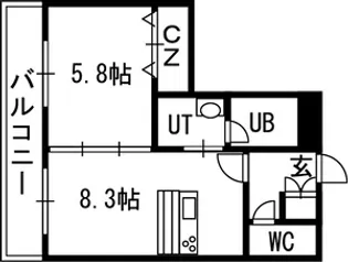 AMBIENTE619【00502号室】の間取り