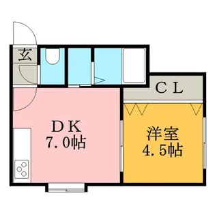 セントラルハイム【2号室】の間取り