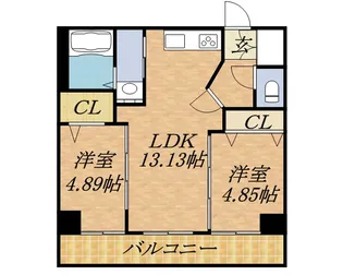 コローレ知事公館前【5階】の間取り