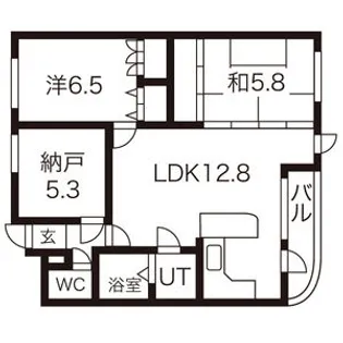 ドルチェ旭ケ丘【4階】の間取り