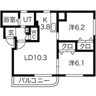 アトレ福住【4階】の間取り