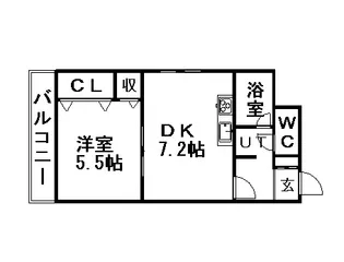 ルーブル16【00605号室】の間取り