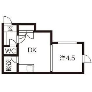 エステート美和南4条【305号室】の間取り