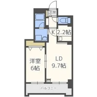 SQUARE MS614Ⅱ(スクエアマンション614Ⅱ)【8階】の間取り