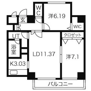 SQUARE MS614(スクエアマンション614)【10階】の間取り