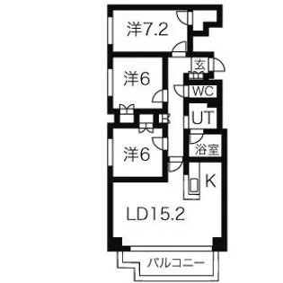 クレステージ宮の森【10階】の間取り