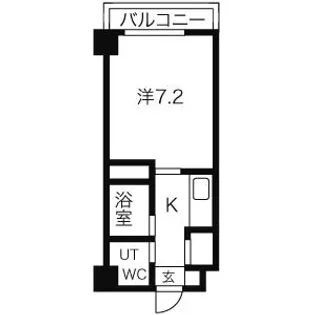 メープル北円山【803号室】の間取り